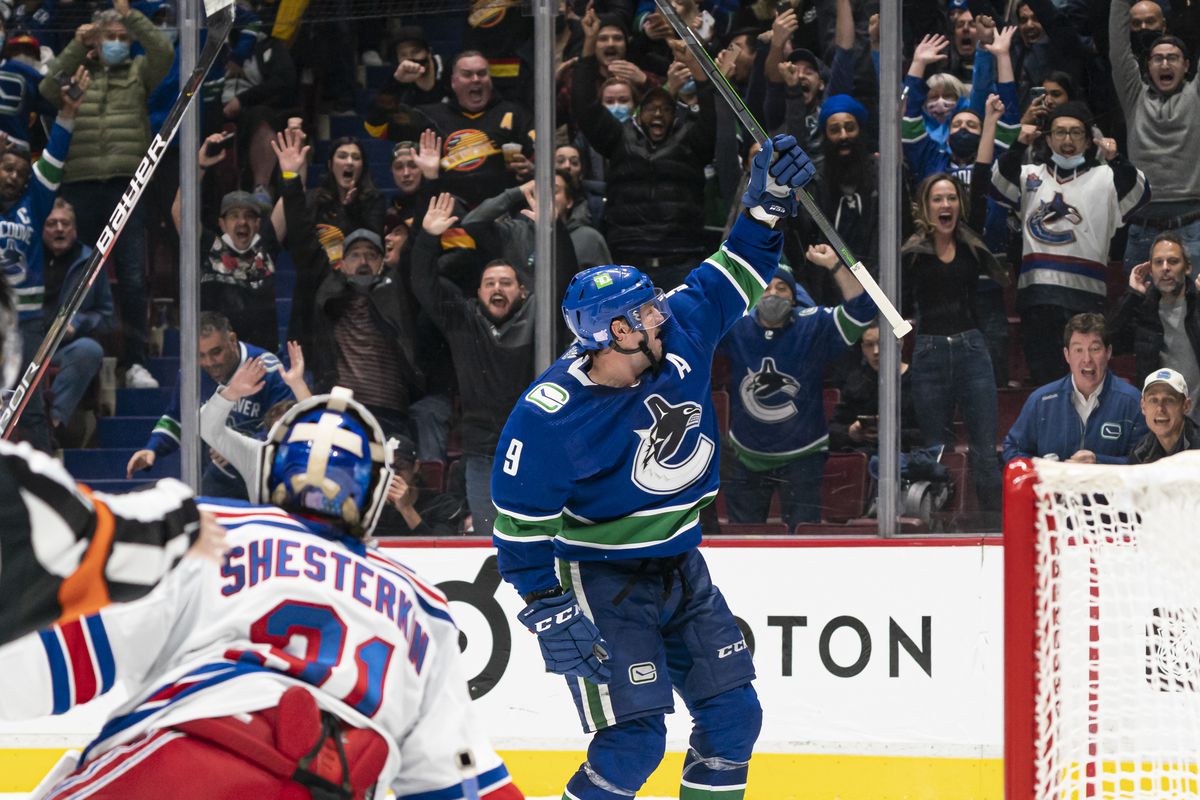 New York Rangers vs Vancouver Canucks